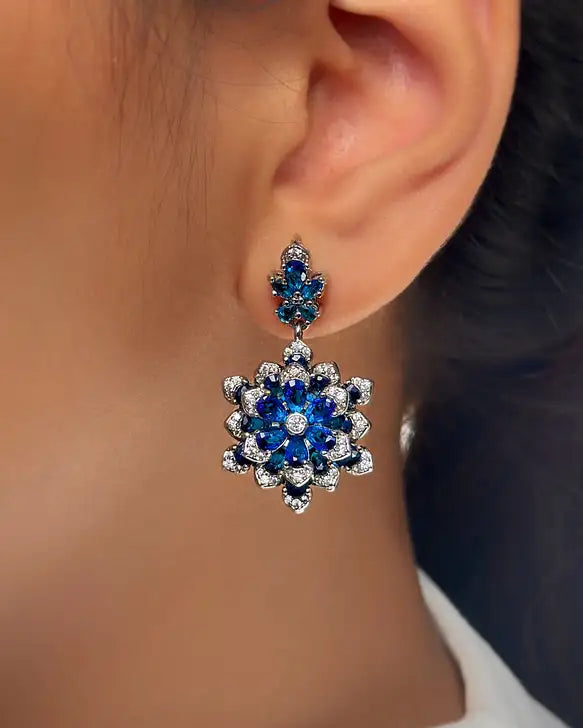 Floral Radiance Drop Earrings