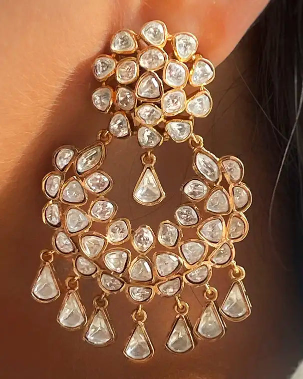 The Heritage Moissanite Chand bali