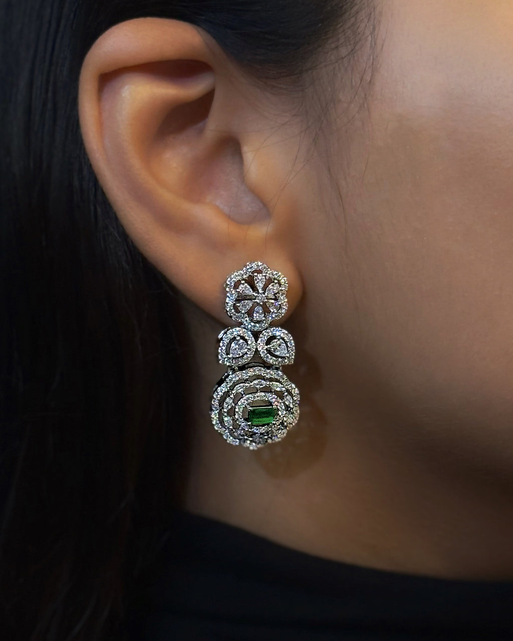 The Royal Regency Collection: Emerald & Zirconia Statement Set