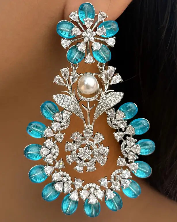 "Blue Lagoon" Royal Chandelier Earrings