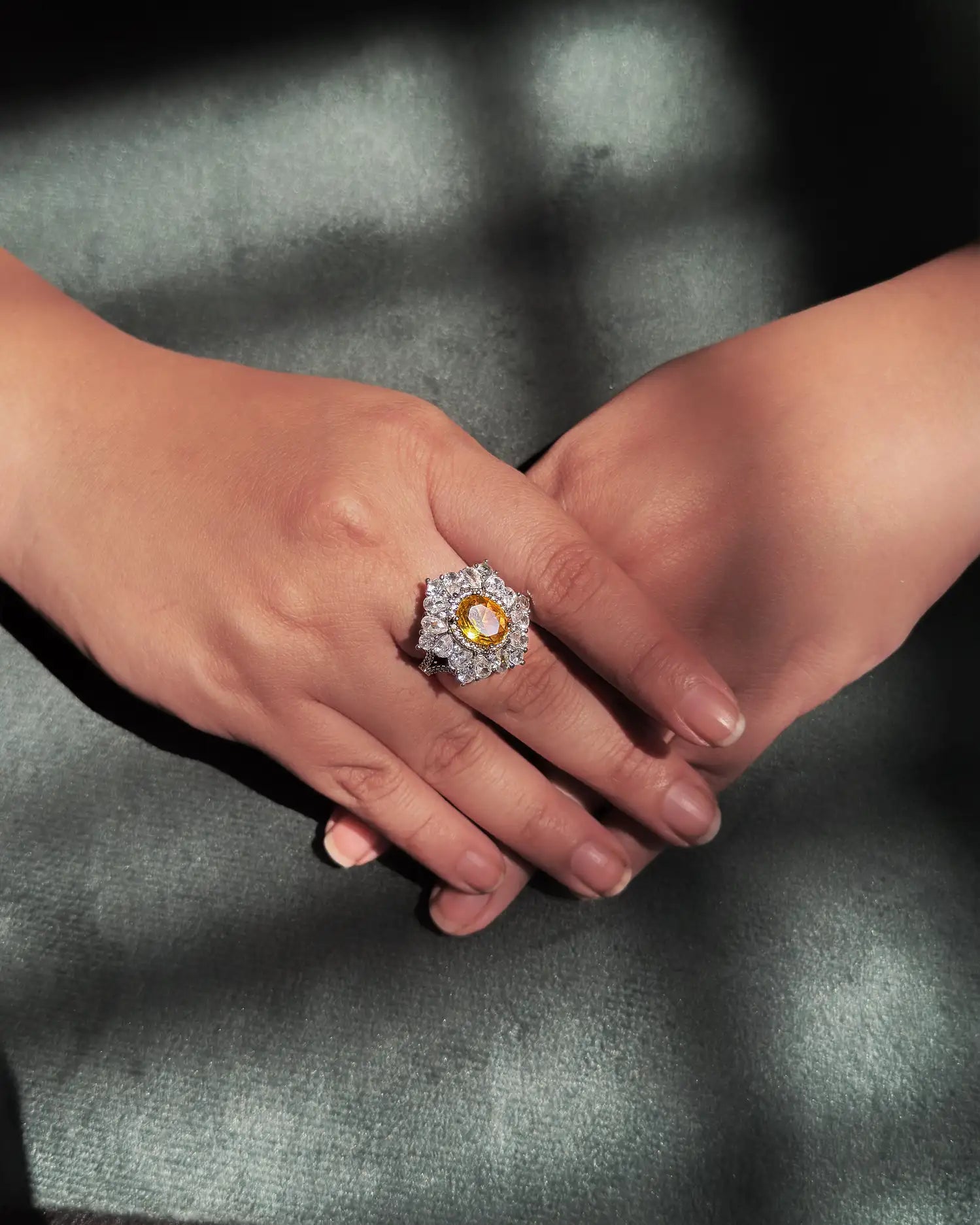 Royal-inspired cocktail ring